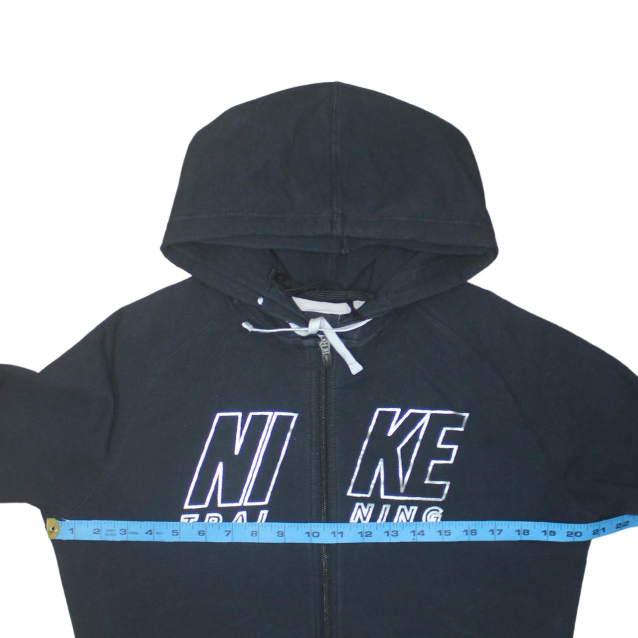 Nike Womens Black Dri-Fit Full Zip Hoodie XL Training Sweatshirt