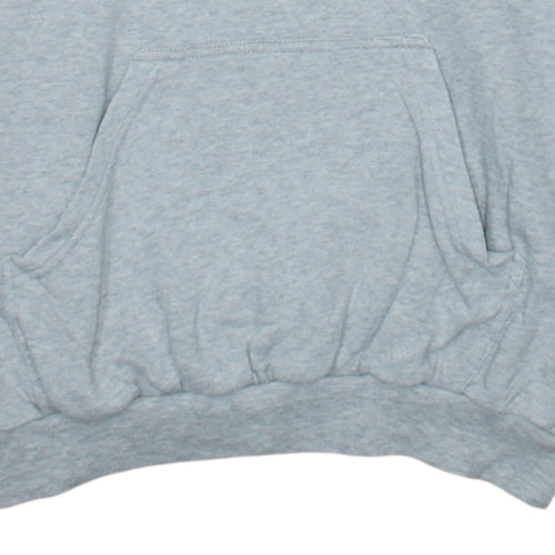 adidas Mens Grey XL Pullover Hoodie Trefoil Logo Fleece Sweatshirt