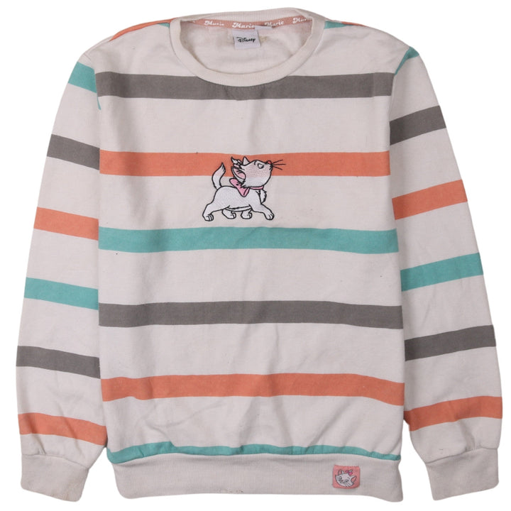 Disney Womens XS Marie Aristocats Striped Pullover Sweatshirt