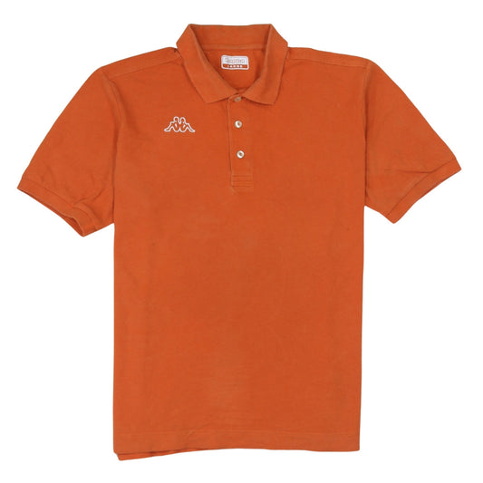 Kappa Men's Orange Cotton Polo Shirt Size L Short Sleeve