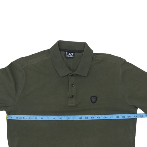 Emporio Armani EA7 Men's Green 2XL Polo Shirt Short Sleeve