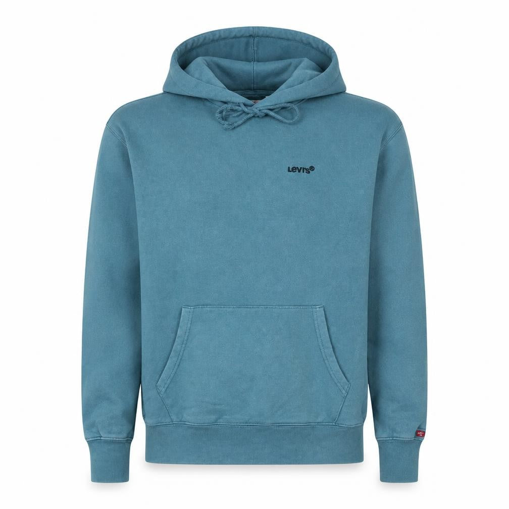 Front view of Levi's Men's Blue XS Relaxed Fit Pullover Hoodie
