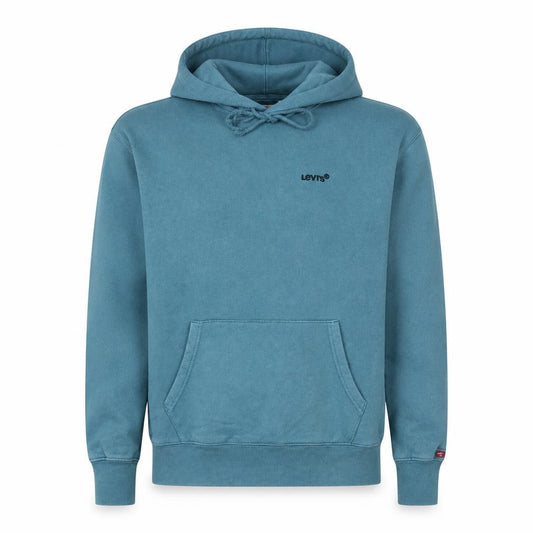 Front view of Levi's Men's Blue XS Relaxed Fit Pullover Hoodie