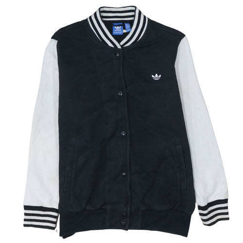 Adidas Womens Black & White Varsity Jacket Size 18