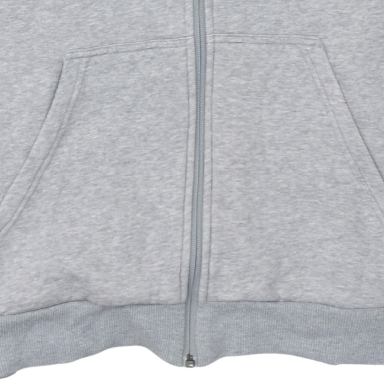 Adidas Men's Grey Full Zip Hoodie Size L Regular Fit Sportswear