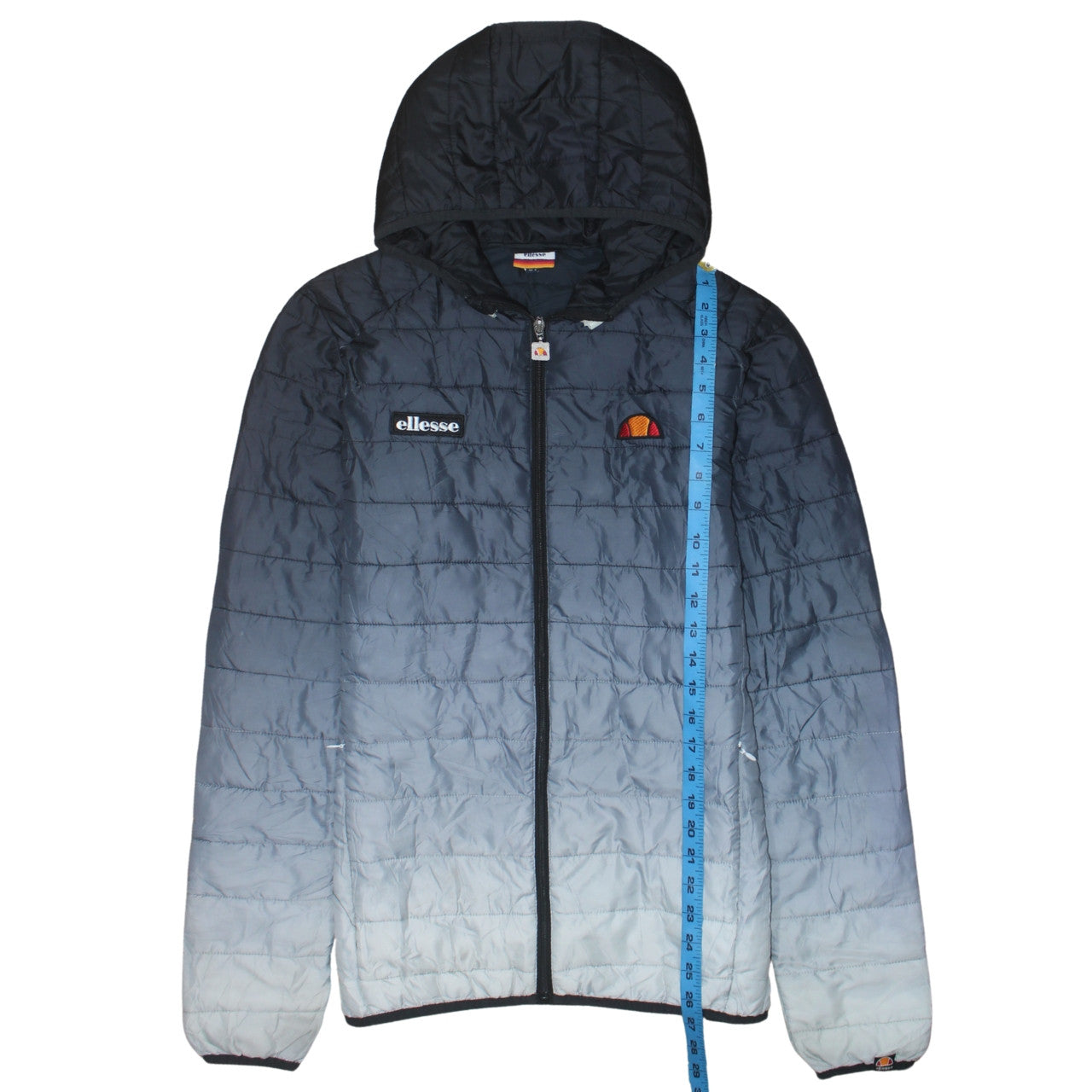 Ellesse Men's Blue Lightweight Hooded Puffer Jacket UK S