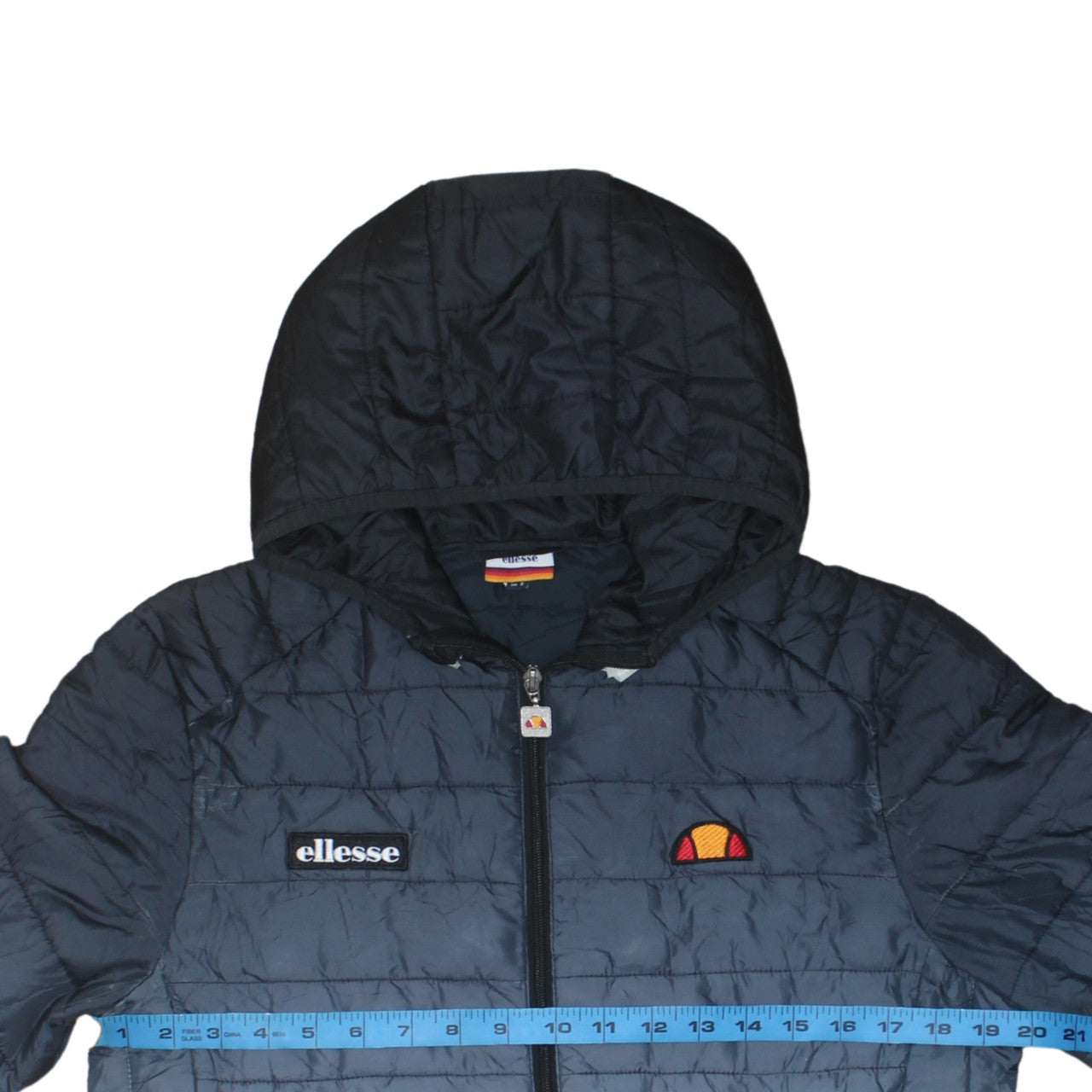 Ellesse Men's Blue Lightweight Hooded Puffer Jacket UK S