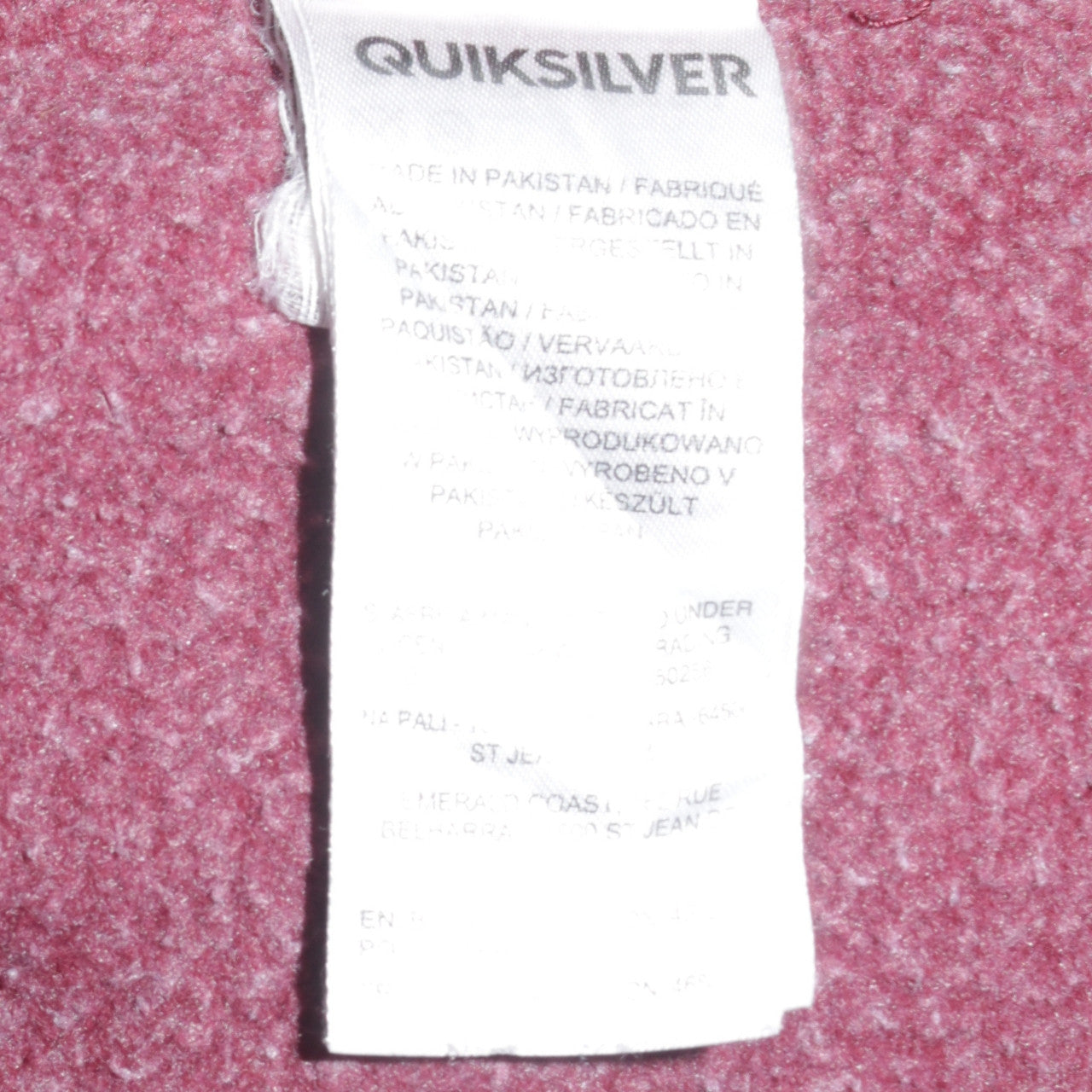 Quiksilver Men’s Multicoloured Pullover Hoodie M Regular Fit
