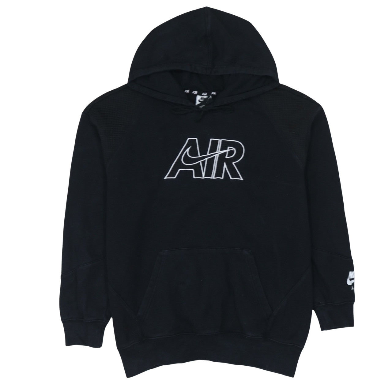 Nike Men's Black AIR Pullover Hoodie XS Embroidered Fleece