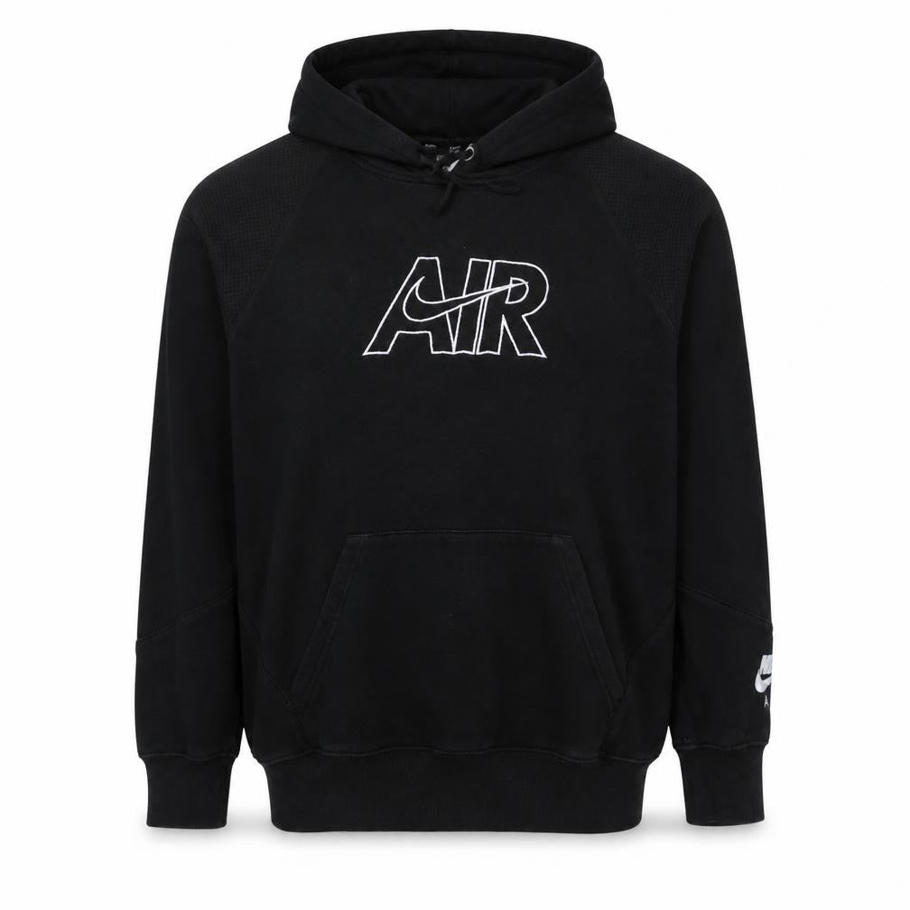 Nike Men's Black AIR Pullover Hoodie XS Embroidered Fleece