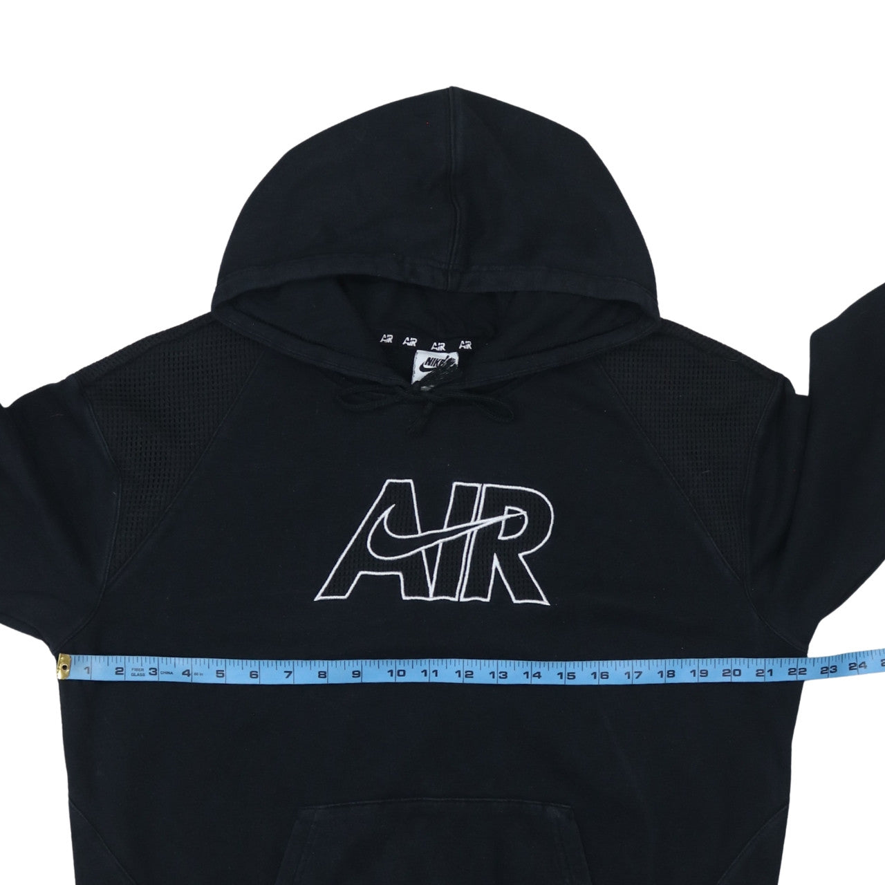 Nike Men's Black AIR Pullover Hoodie XS Embroidered Fleece