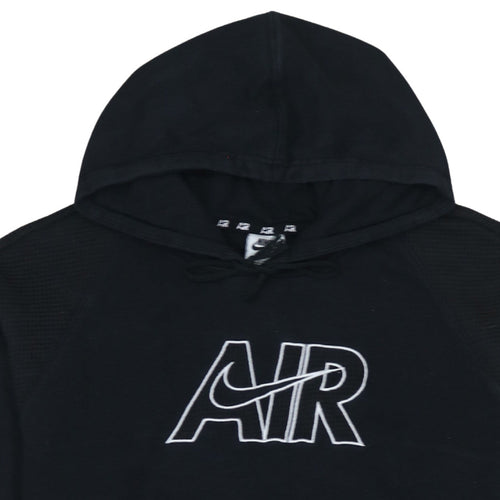 Nike Men's Black AIR Pullover Hoodie XS Embroidered Fleece