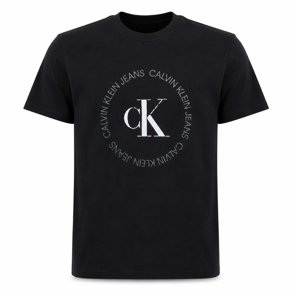 Calvin Klein Jeans Men’s Black Logo Cotton T-Shirt Size M