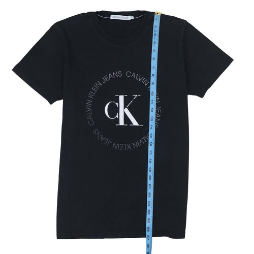 Calvin Klein Jeans Men’s Black Logo Cotton T-Shirt Size M