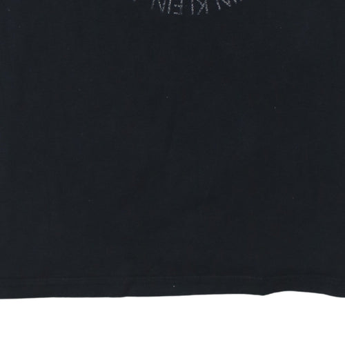 Calvin Klein Jeans Men’s Black Logo Cotton T-Shirt Size M
