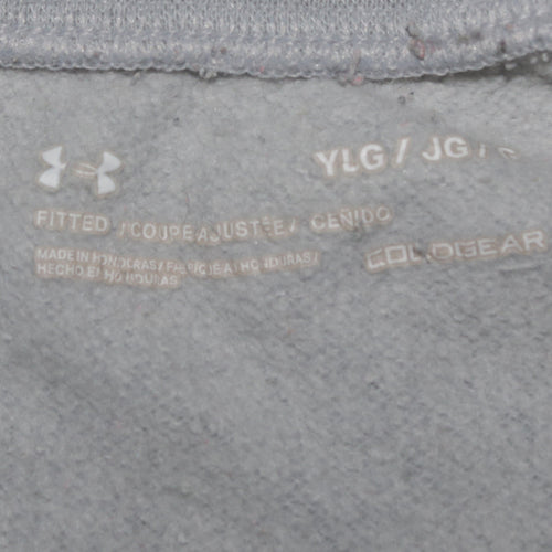 Under Armour Grey Youth Large ColdGear Fleece Jogger Trousers