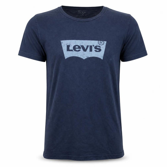 Front view of Levi's Blue Logo Graphic Men's Regular Fit T-Shirt Medium