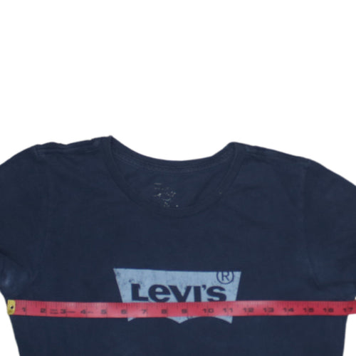 Levi's Blue Logo Graphic Men's Regular Fit T-Shirt Medium