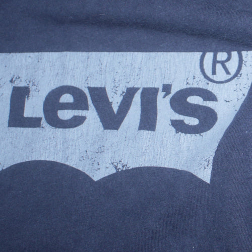 Levi's Blue Logo Graphic Men's Regular Fit T-Shirt Medium
