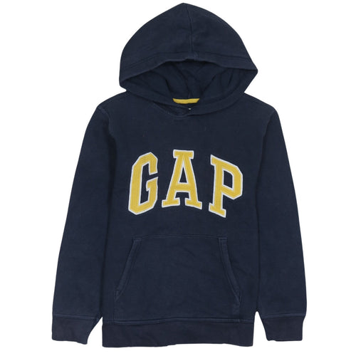 GAP Kids Boys Navy Blue XL Pullover Hoodie with Logo 12-13 Years