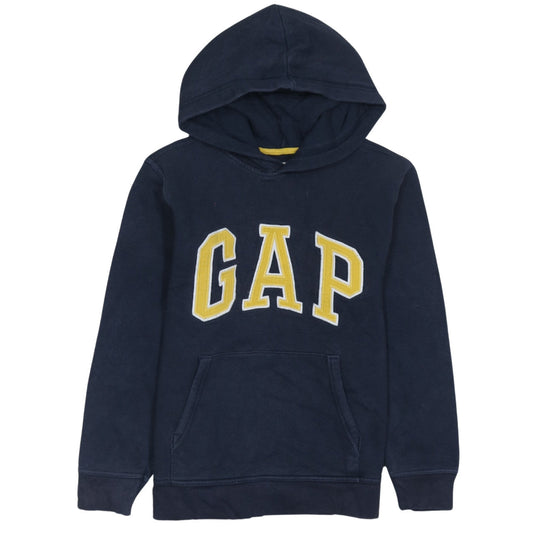 GAP Kids Boys Navy Blue XL Pullover Hoodie with Logo 12-13 Years