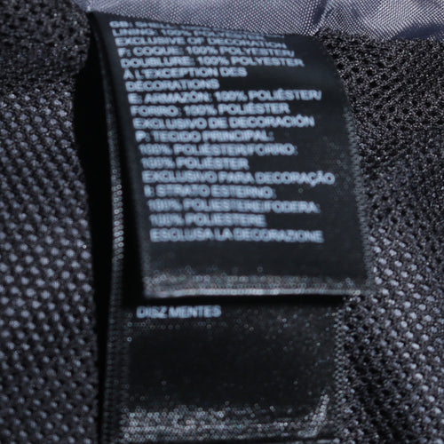 The North Face Boys Black Blue White Hooded Anorak Jacket Size L Polyester