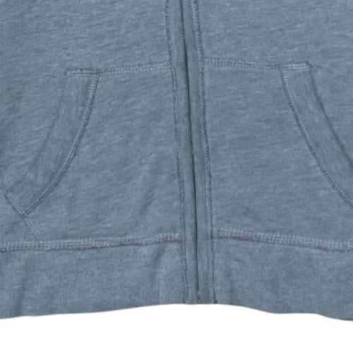 Hollister Men's Grey Full Zip Hoodie M Classic Logo Surf Style