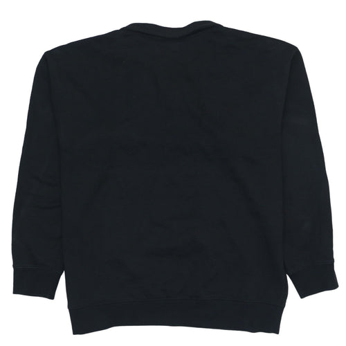 Adidas Men's Black 1/4 Zip Logo Sweatshirt Size S