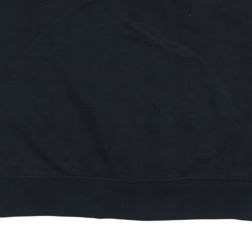 Adidas Men's Black 1/4 Zip Logo Sweatshirt Size S