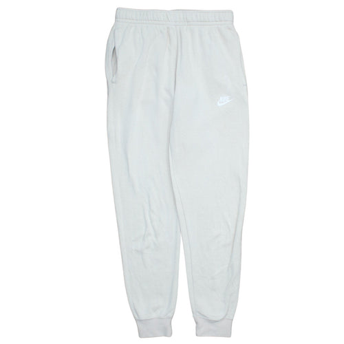 Nike Men's Beige Jogger Sweatpants Small Fleece Elastic Waist Tapered Fit