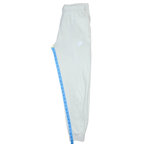Nike Men's Beige Jogger Sweatpants Small Fleece Elastic Waist Tapered Fit