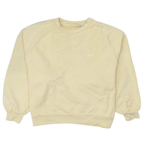 Levi's Womens Beige Crew Neck Pullover Sweatshirt L Cotton