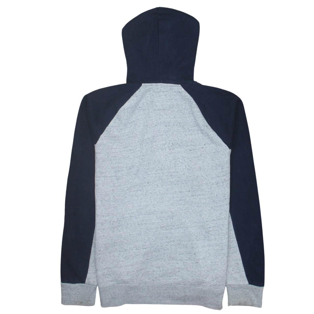 Hollister Men’s Grey Navy Pullover Hoodie 2XL Regular Fit Fleece