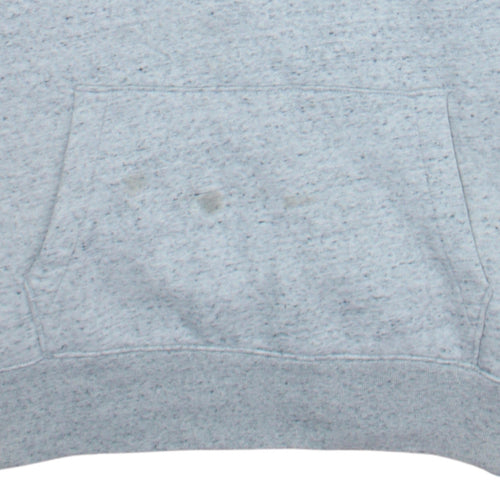 Hollister Men’s Grey Navy Pullover Hoodie 2XL Regular Fit Fleece