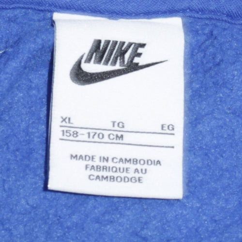 Nike Teens Blue Pullover Hoodie XL Fleece Sweatshirt
