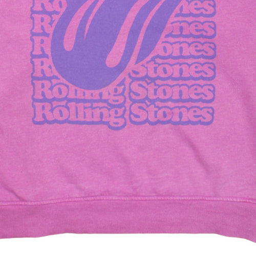 Primark Rolling Stones Pink XL Unisex Pullover Sweatshirt