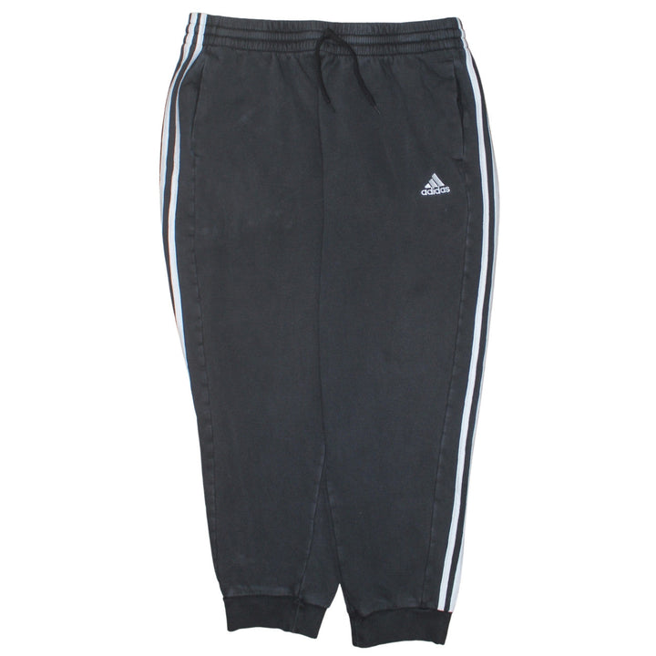 adidas Men's Black 2XL Joggers Tapered Fleece Activewear Trousers