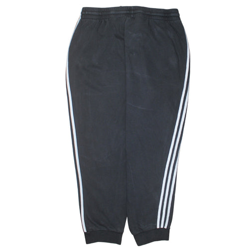 adidas Men's Black 2XL Joggers Tapered Fleece Activewear Trousers