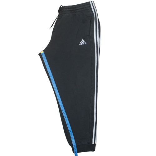 adidas Men's Black 2XL Joggers Tapered Fleece Activewear Trousers