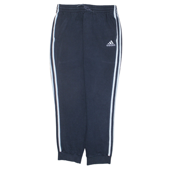 Adidas Men's Blue Medium Track Pants Fleece Elastic Waist