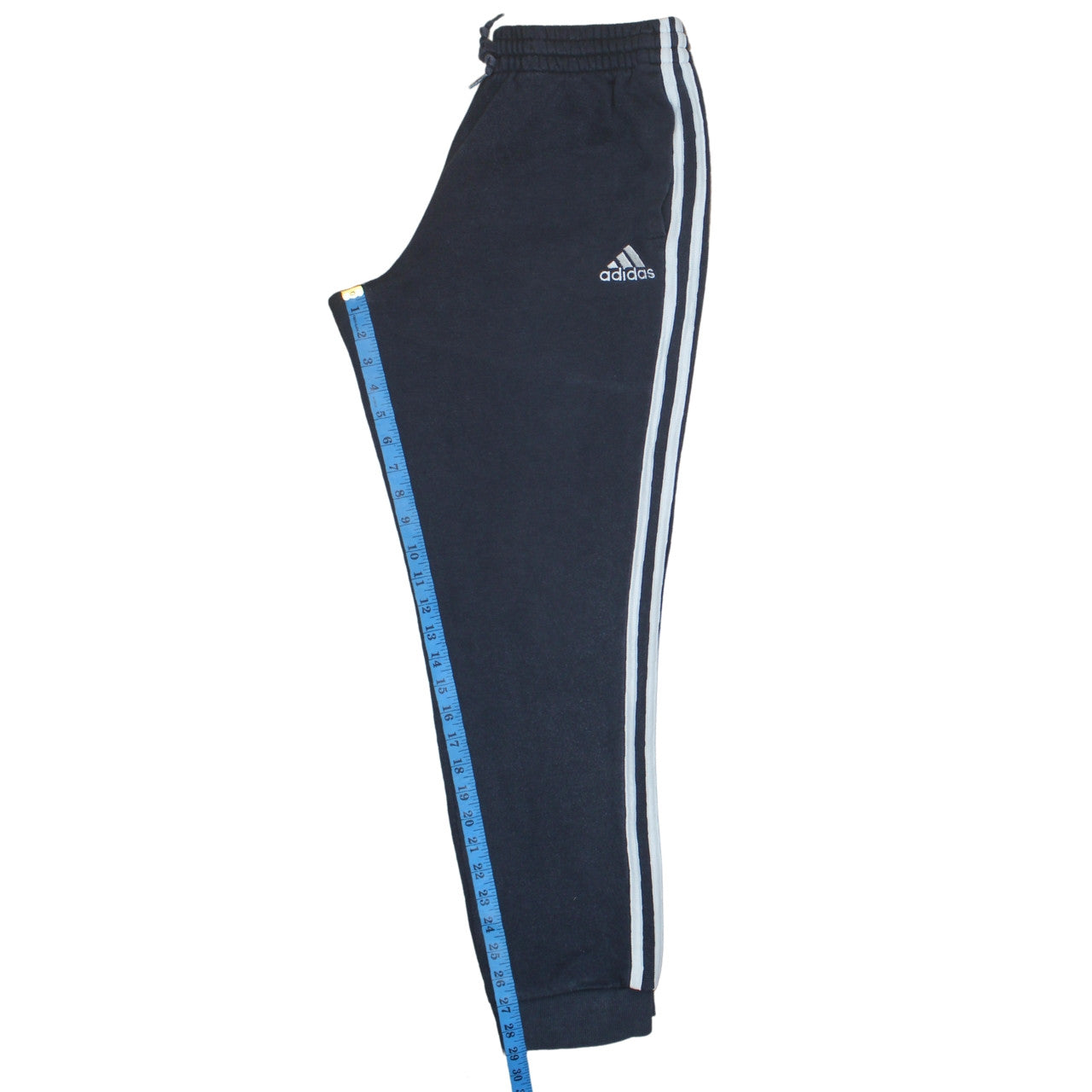 Adidas Men's Blue Medium Track Pants Fleece Elastic Waist