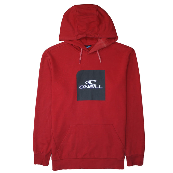 O'Neill Men's Red Pullover Hoodie Medium Surf Graphic Sweatshirt