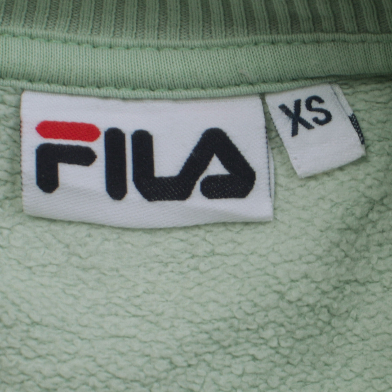 Fila Womens Mint Green XS Crew Neck Logo Sweatshirt