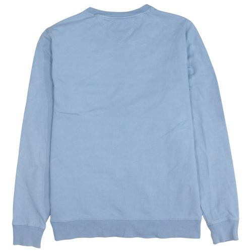 Tommy Jeans Men's Blue Crew Neck Logo Sweatshirt Size M