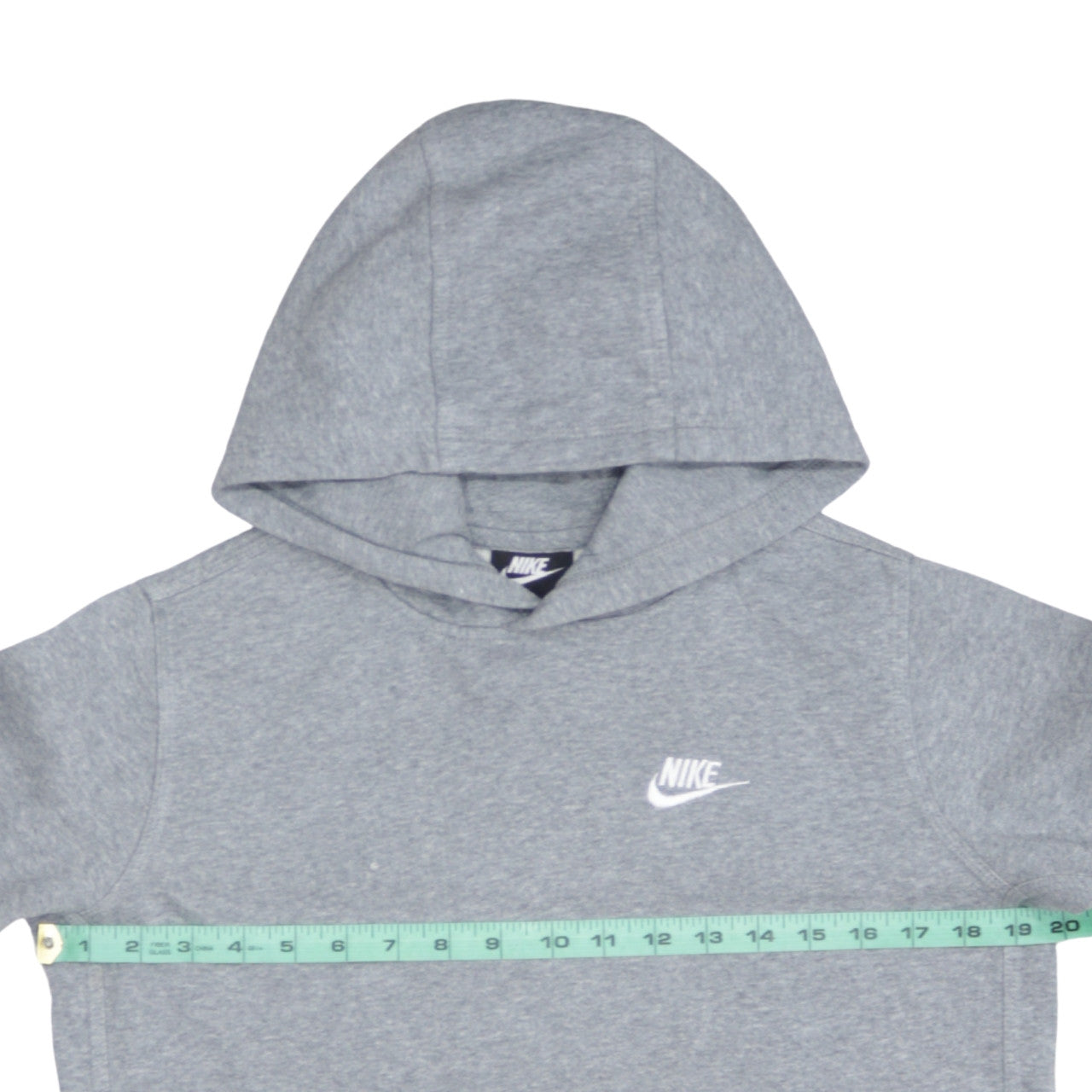 Nike Boys Grey Pullover Hoodie XL 158-170cm Standard Fit Logo Sweatshirt
