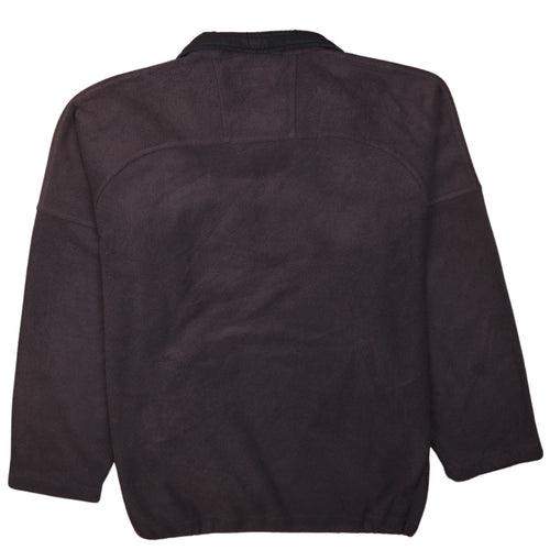 Champion Men's Grey Fleece 1/4 Zip Pullover Sweatshirt L
