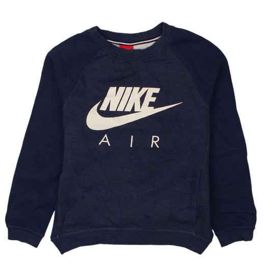 Nike Air Womens Navy Blue XS Pullover Crew Neck Sweatshirt