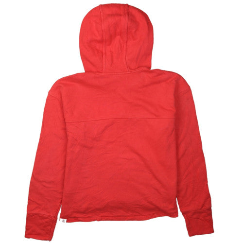 The North Face Red Pullover Hoodie Unisex L Fleece Drawstring Outdoor