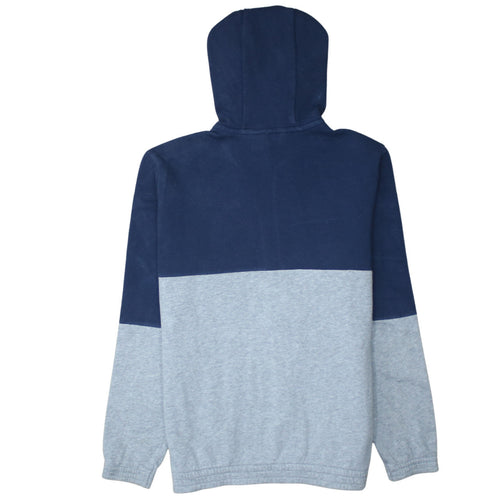 Adidas Boys Blue Grey Full Zip Hoodie 13-14 Years Classic Hooded Sweatshirt