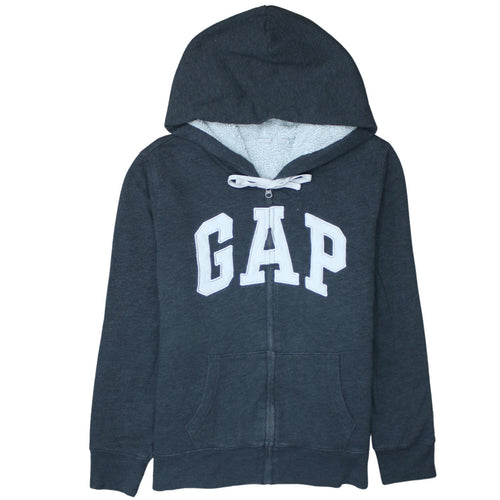 GAP Men's Grey Full Zip Fleece Lined Hoodie L